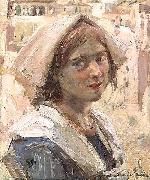 Alexander Ignatius Roche Peasant Girl oil painting on canvas